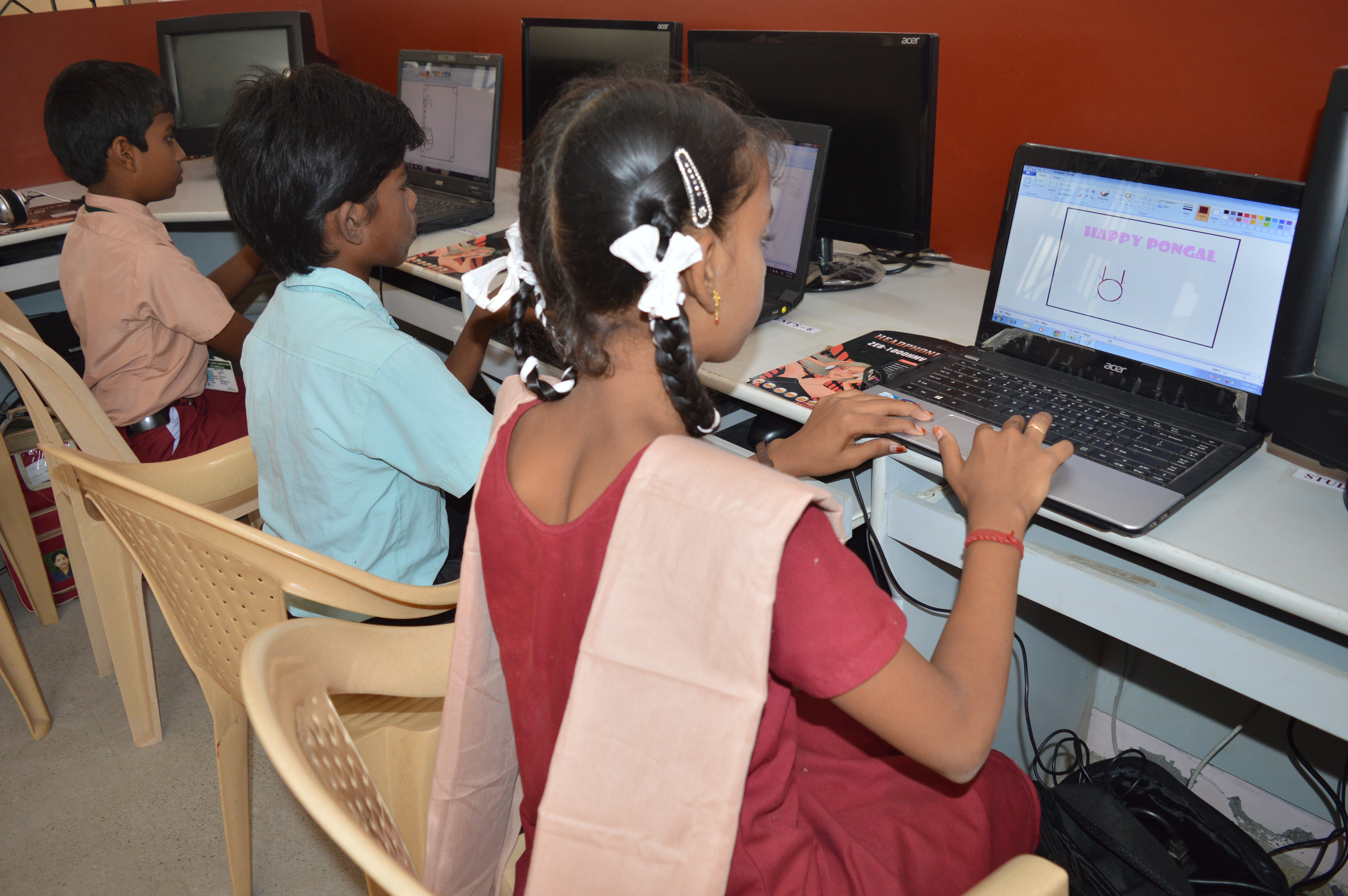Children learning in our education program